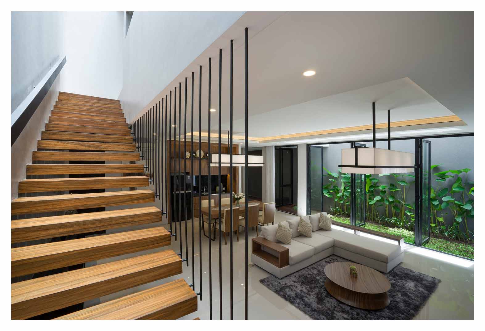 Mẫu nhà đẹp 2 tầng hiện đại với các lam dọc được thiết kế tinh tế | ND68-012