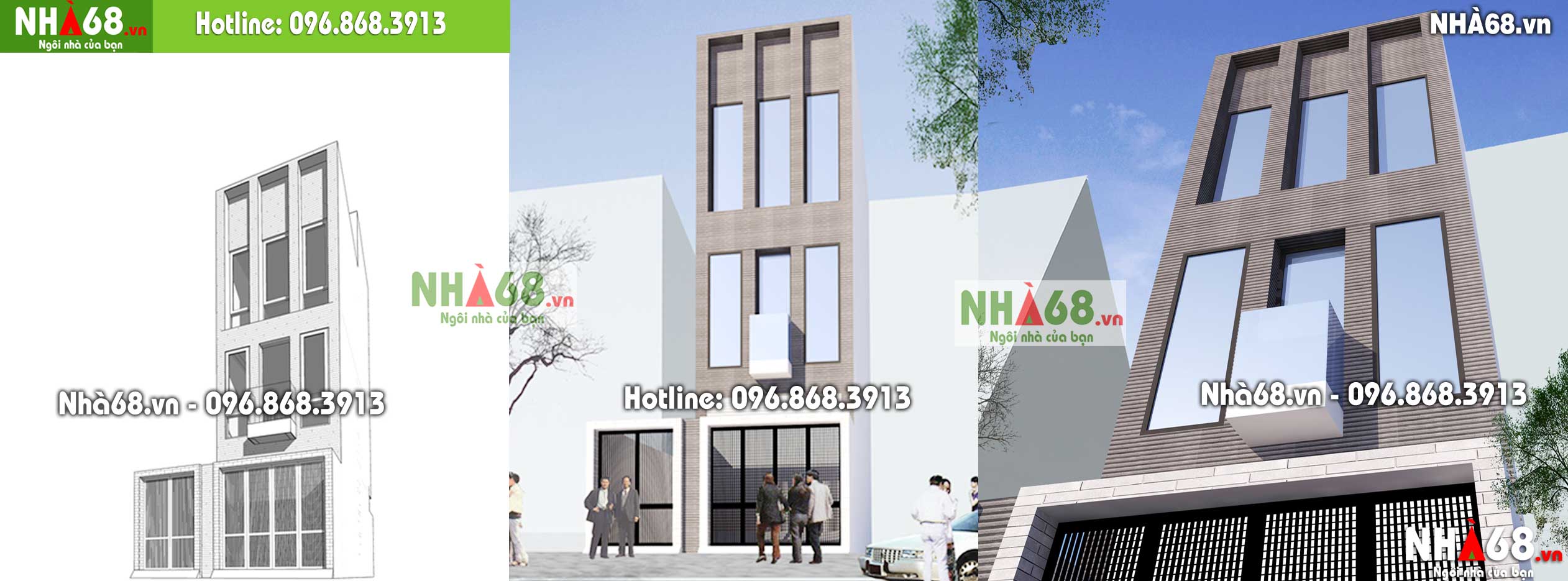 Mẫu thiết kế nhà phố liền kề đẹp hiện đại