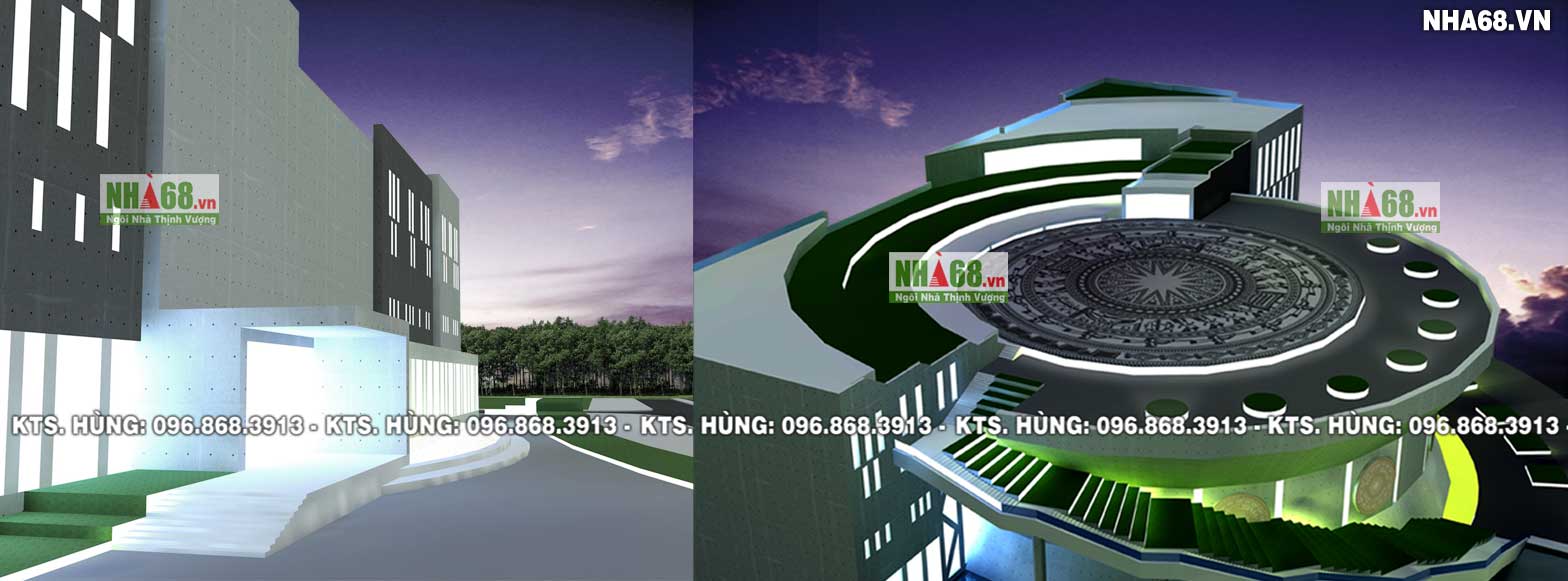 Thiết kế kiến tr&uacute;c c&ocirc;ng tr&igrave;nh c&ocirc;ng cộng bảo t&agrave;ng đẹp ấn tượng