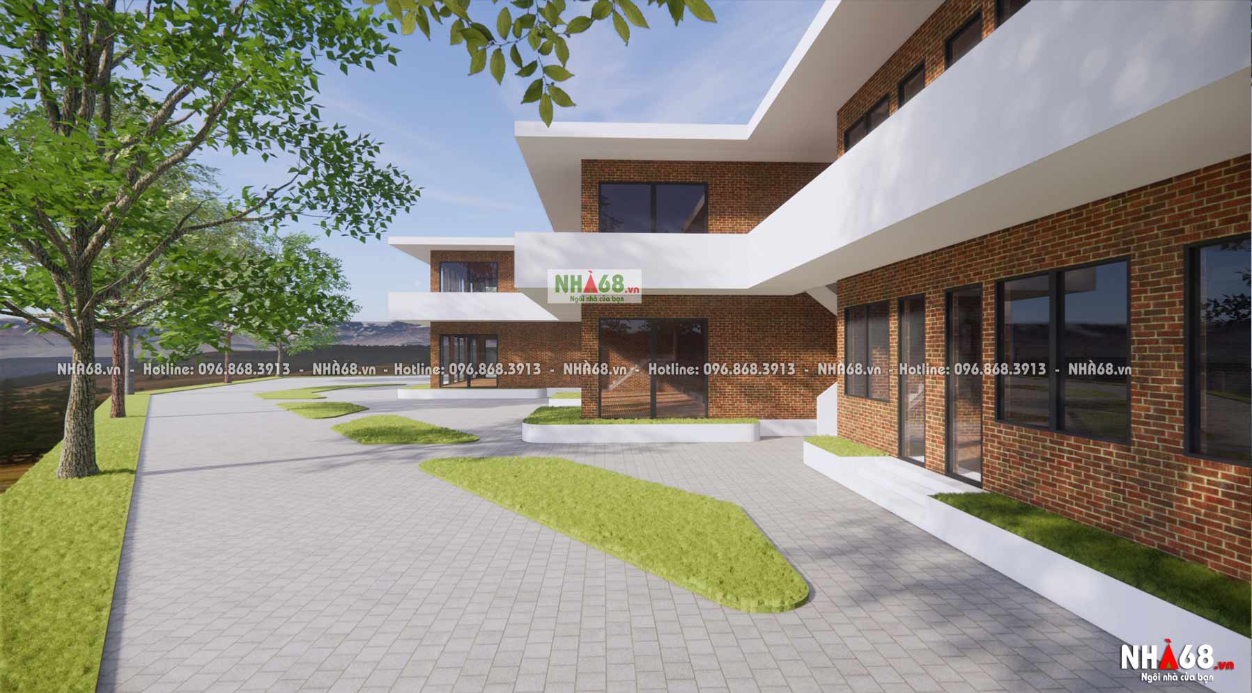 Thiết kế kiến trúc khu nhà làm việc chuyên gia và nhà ở công nhân | Nhà 68