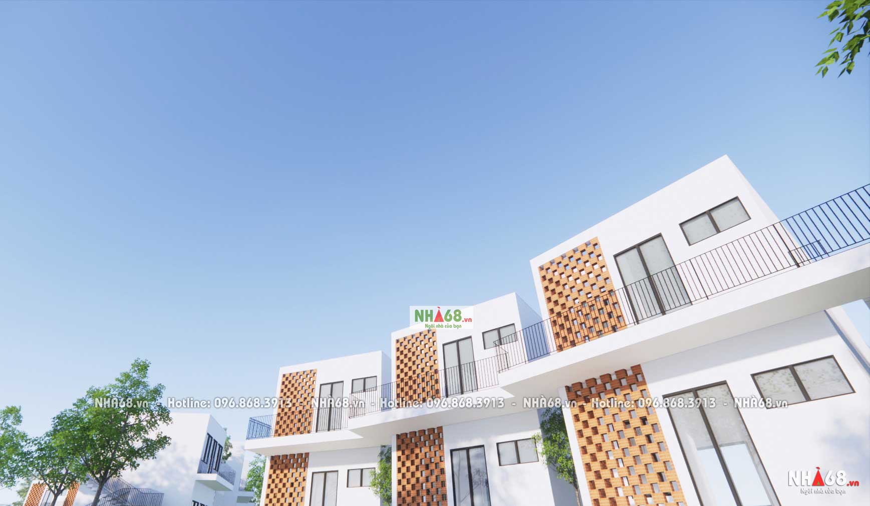 Thiết kế kiến trúc công trình Nhà làm việc và nhà ở chuyên gia | Nhà 68