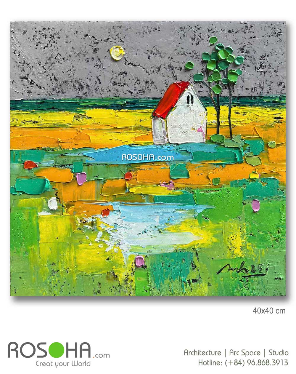 Art Paintings | Tranh Nghệ thuật 40x40cm 1