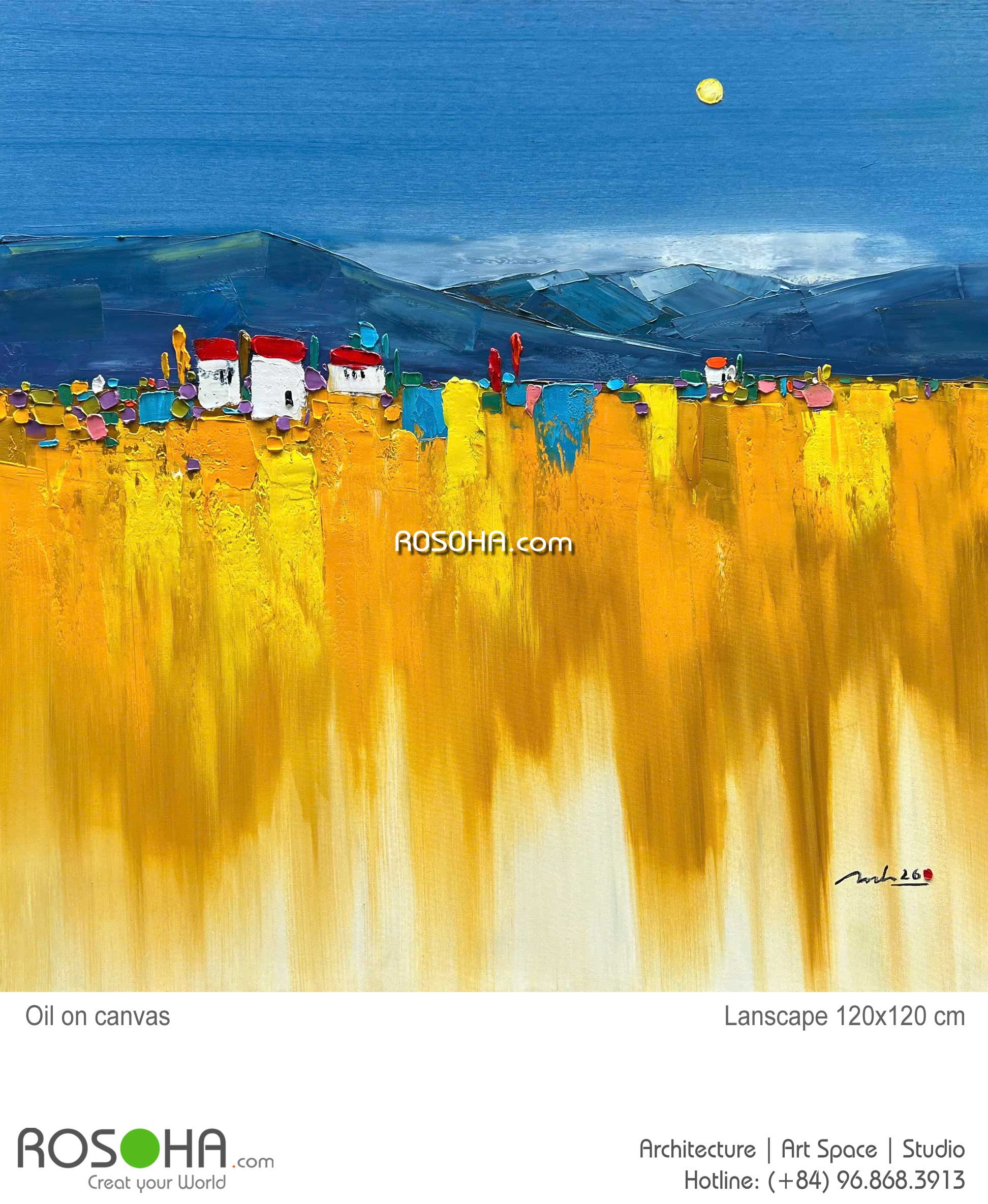 Lanscape paintings | Art paintings 120x120cm