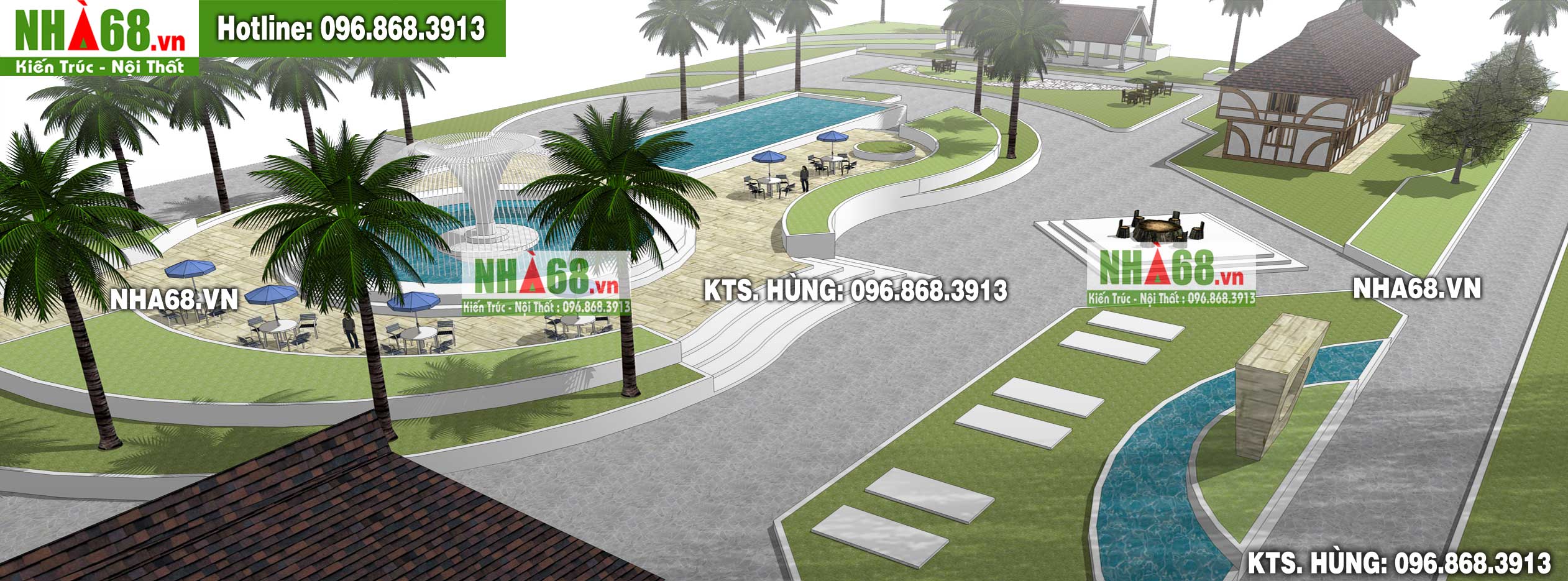 Thiết kế biệt thự vườn tại Sơn T&acirc;y, H&agrave; Nội