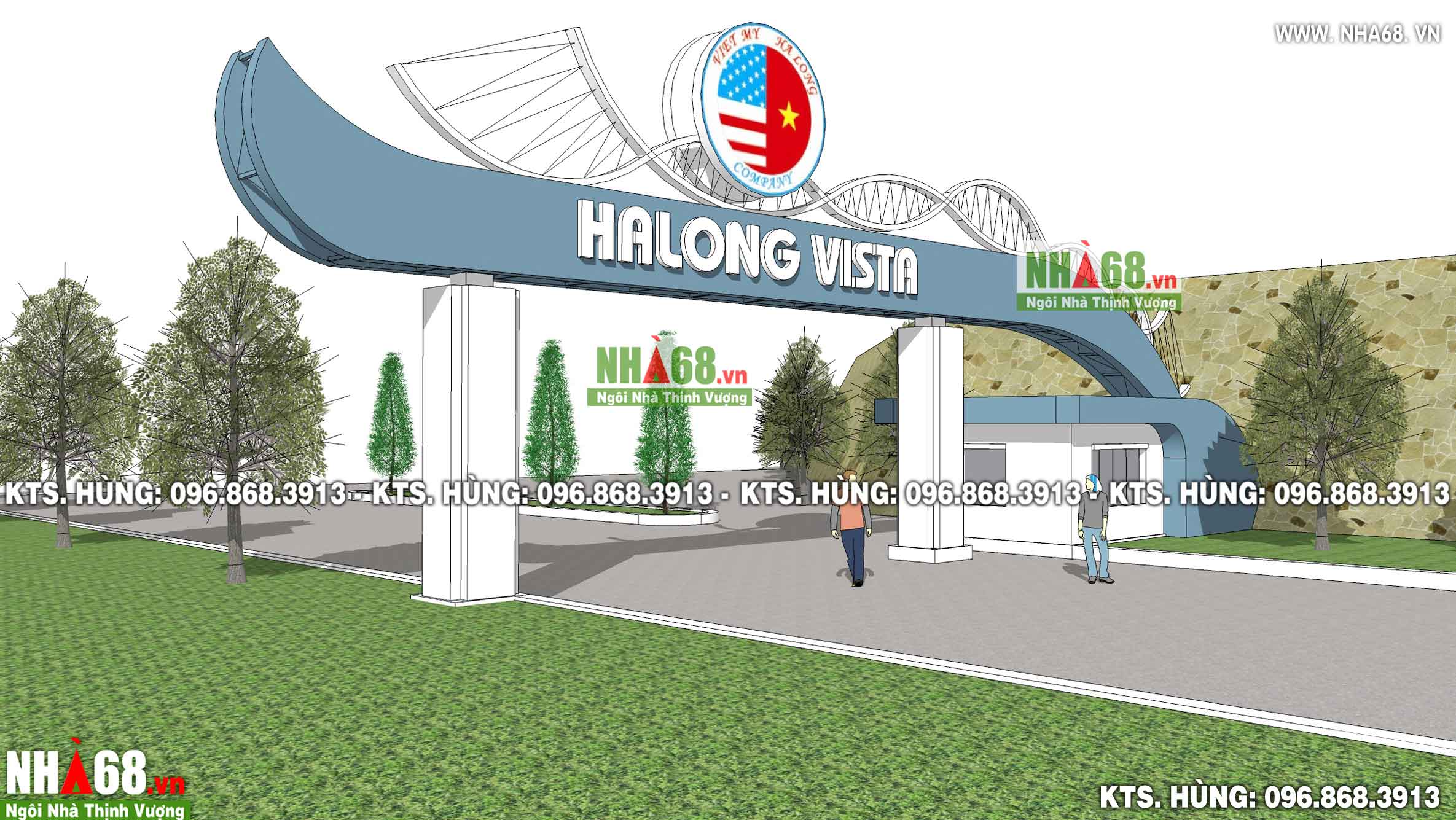 Thiết kế kiến trúc Cổng chào khu du lịch Hạ Long Vista