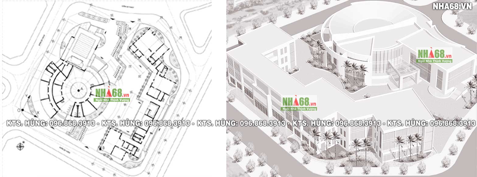 Thiết kế kiến tr&uacute;c Nh&agrave; Trẻ - Nh&agrave; Văn H&oacute;a