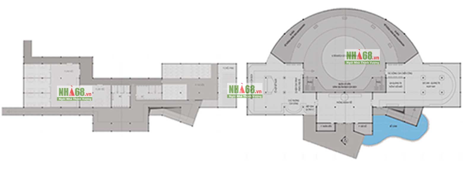 Thiết kế kiến tr&uacute;c Nh&agrave; trưng b&agrave;y Dốc Miếu