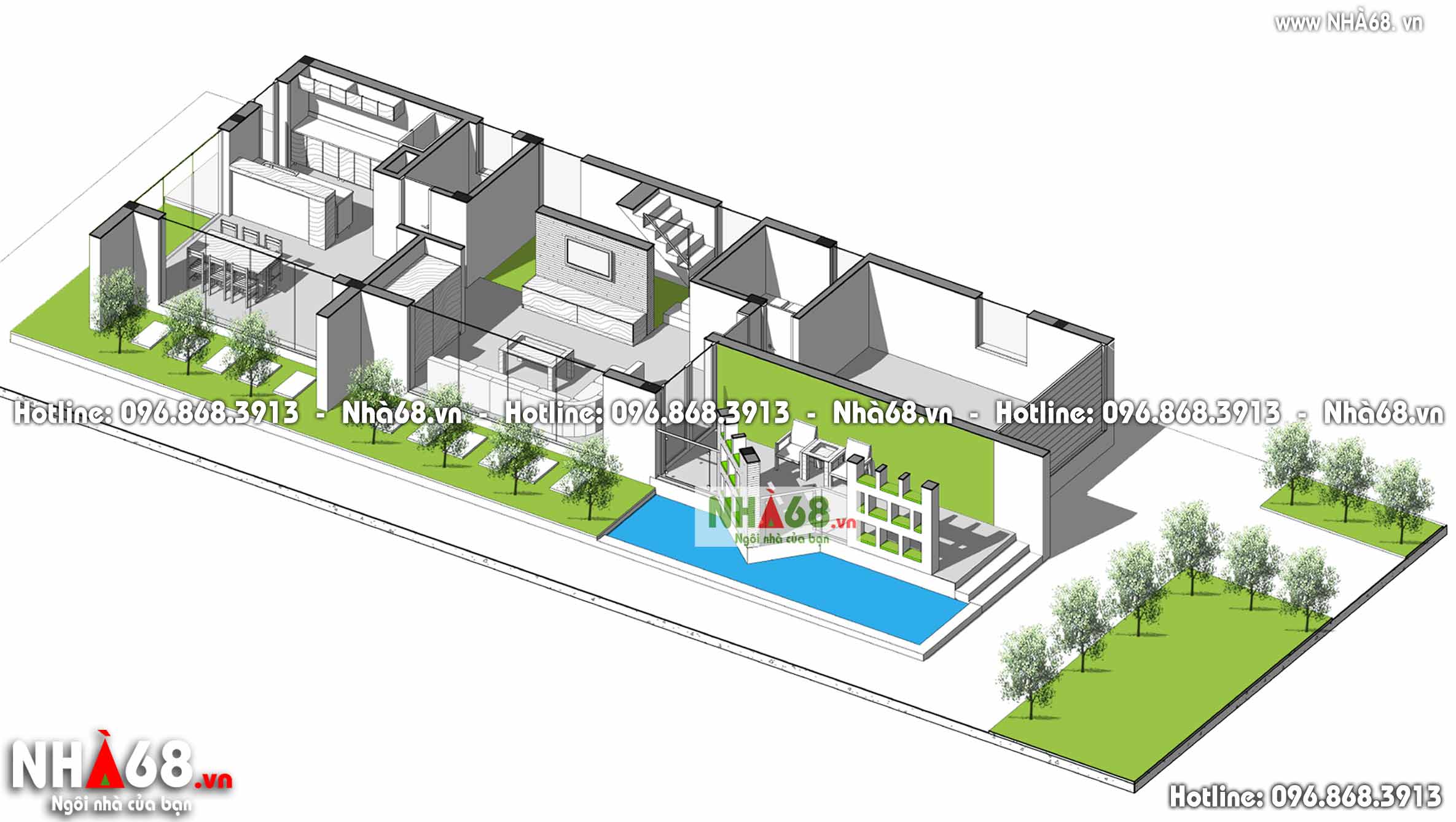Thiết kế nhà đẹp | Thiết kế nhà phố đẹp | Thiết kế biệt thự đẹp hiện đại uy tín, chuyên nghiệp tại Hà Nội | Nhà 68.vn