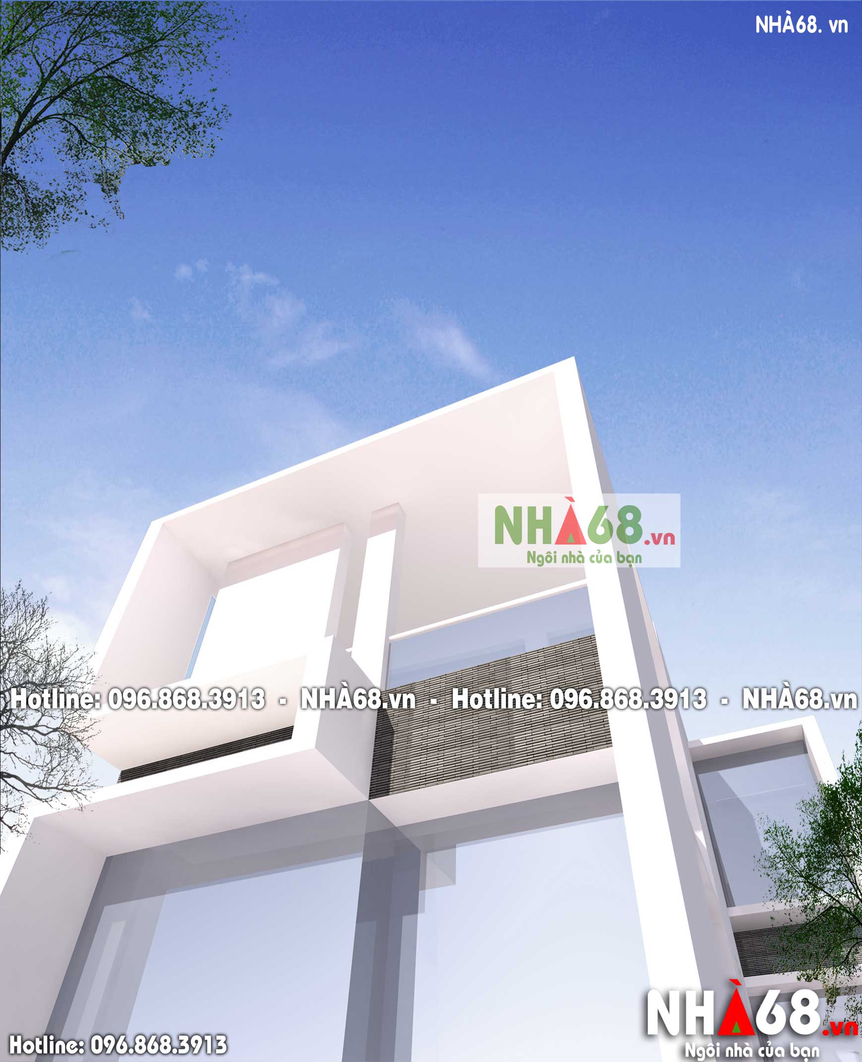 Thiết kế nhà ở 2 tầng hiện đại, kích thước 9m x 15m | Nhà 68