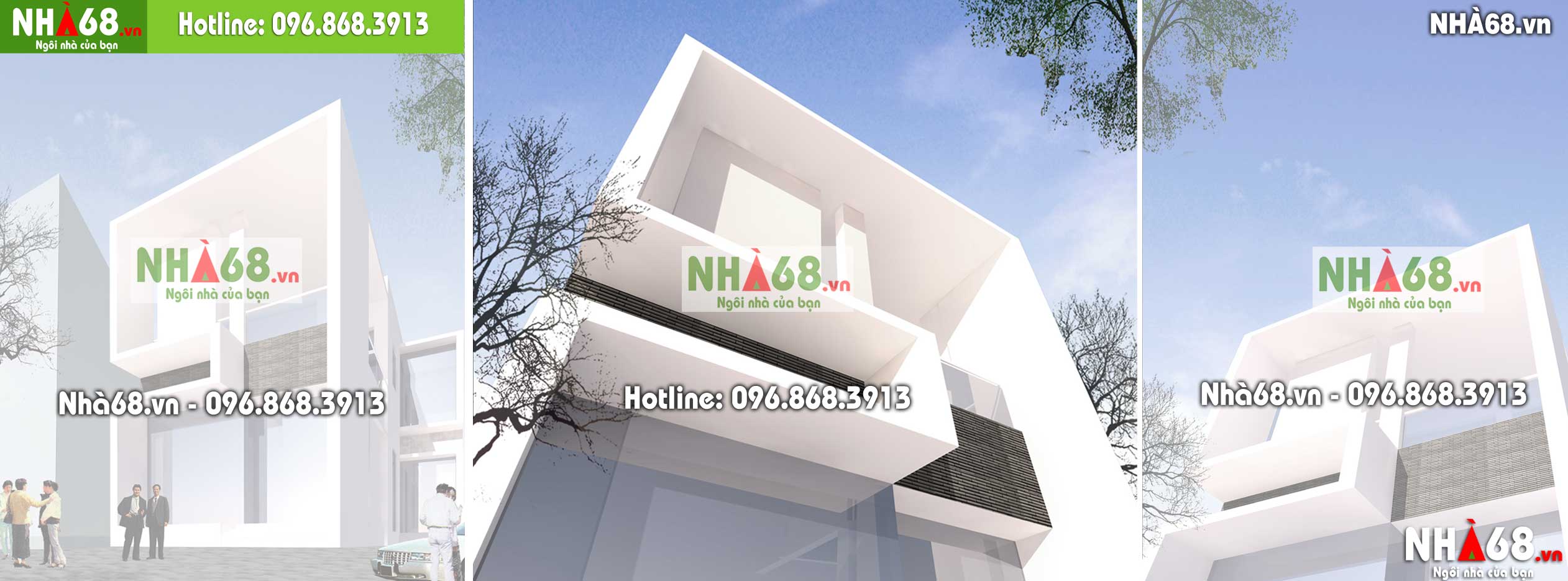 Thiết kế nhà ở 2 tầng hiện đại, kích thước 9m x 15m | Nhà 68