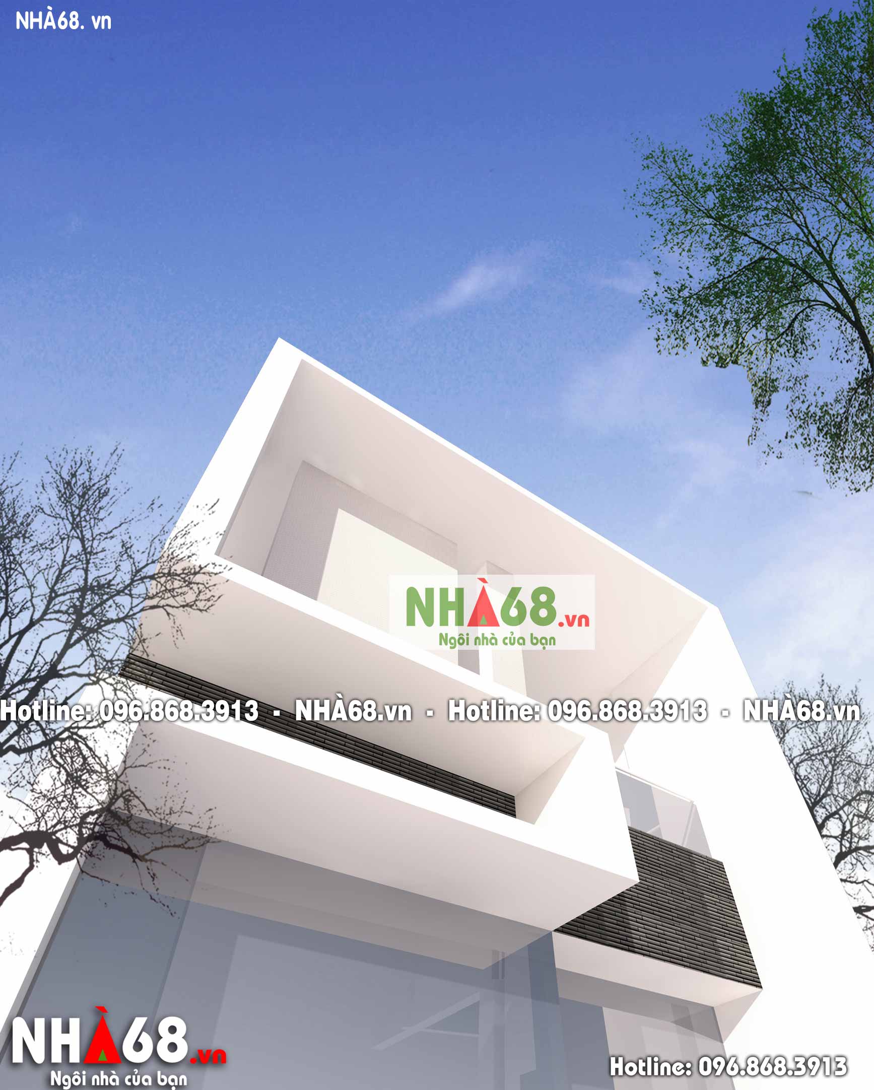 Thiết kế nhà ở 2 tầng hiện đại, kích thước 9m x 15m | Nhà 68