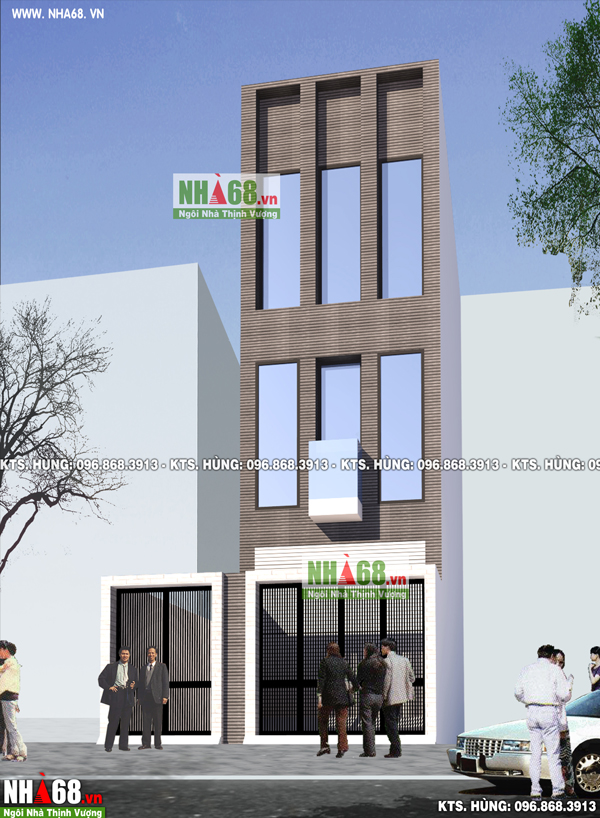 Thiết kế nh&agrave; ống 3 tầng hiện đại tại Khương Đ&igrave;nh quận Thanh Xu&acirc;n, H&agrave; Nội