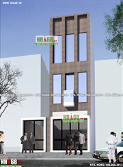 Thiết kế nhà ống 3 tầng hiện đại tại Khương Đình quận Thanh Xuân, Hà Nội