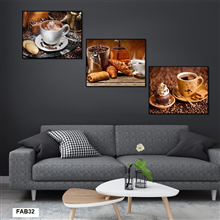 Mẫu tranh canvas trang trí quán cafe | FAB32