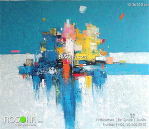 Abstract paintings | Tranh trừu tượng nghệ thật 120x140cm