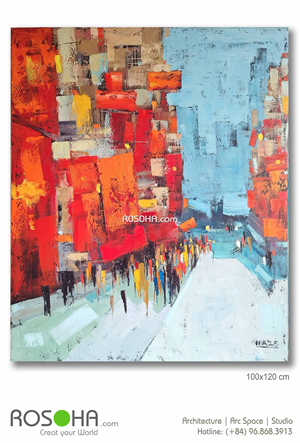 Art paintings | Street paintings | Tranh phố 100x120cm