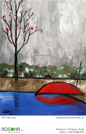 Dropped by the lake | Art paintings | Lanscape paintings