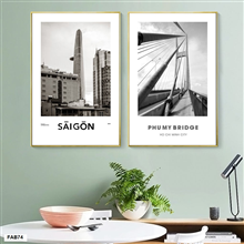 Mẫu tranh trang trí canvas địa danh nổi tiếng | FAB74