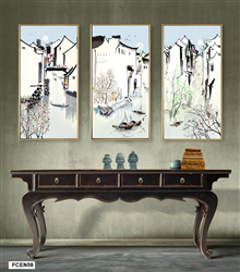 Mẫu tranh trang trí canvas phong cảnh phố cổ | FCEN59