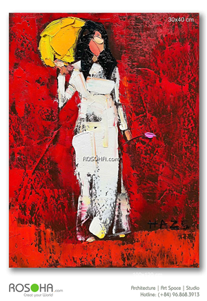 The girl | Art paintings 30x40cm