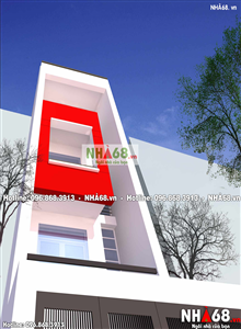 Thiết kế nhà phố kích thước 3m x 12.5m | Nhà 68